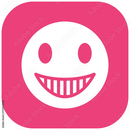 Grinning Face with Smiling Eyes vector icon illustration of Emoji iconset.