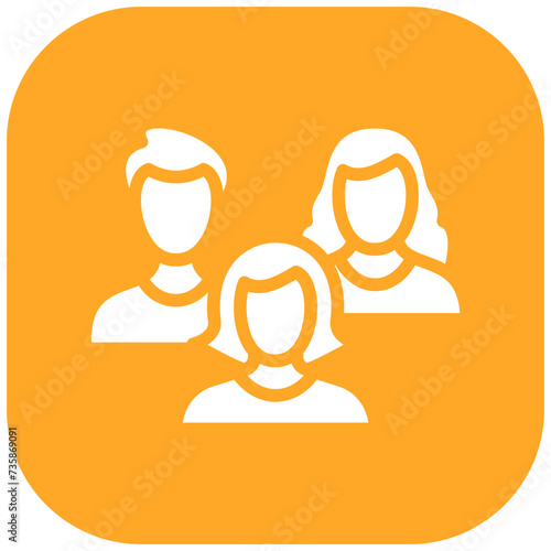 Family vector icon illustration of Housekeeping iconset.
