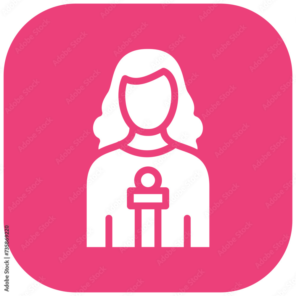 Woman Anchor vector icon illustration of Housekeeping iconset. Woman Anchor vector icon illustration of Housekeeping iconset.
