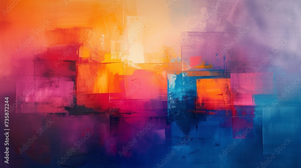 Fototapeta premium Abstract Artwork with Gradient Elements