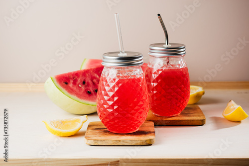 Watermelon lemonade.