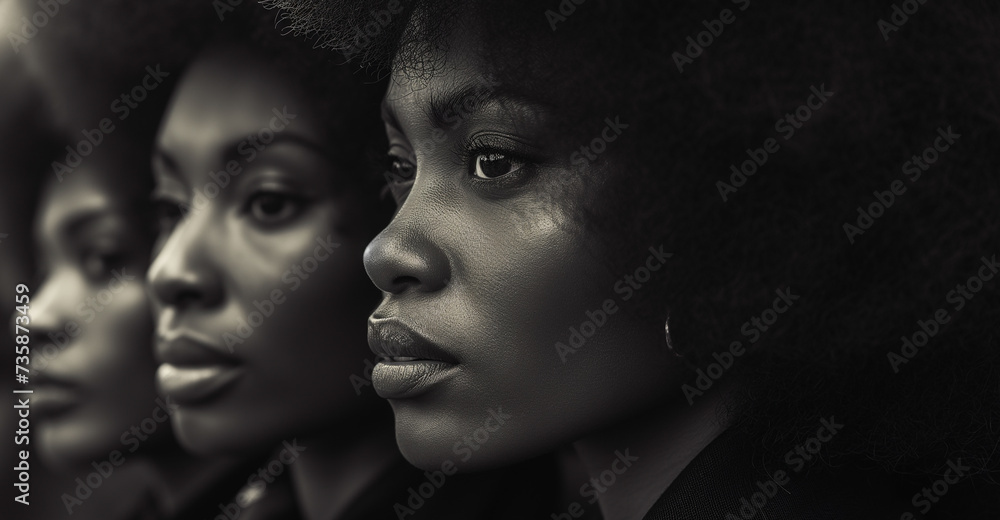Portrait of beautiful african american woman, black lives matter, conceptual photo,ai Portrait of beautiful african american woman, black lives matter, conceptual photo,ai