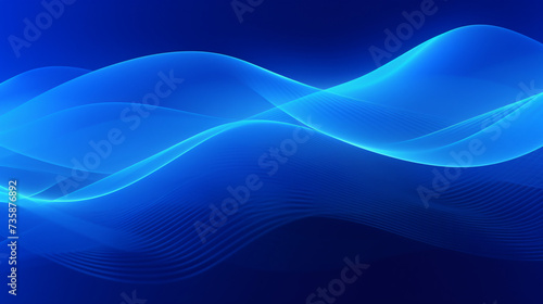 Abstract blue background with lines. Illustration