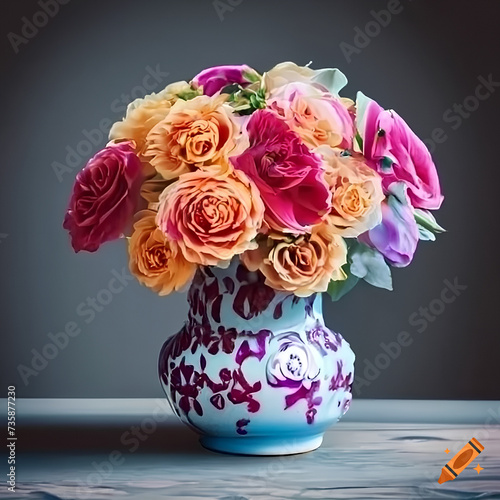 flowers in vase © arts to hearts