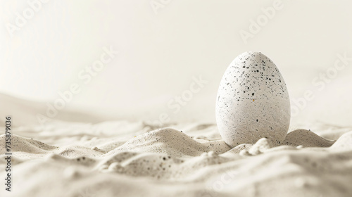 White Easter egg