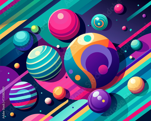 abstract background geometric futuristic colorful beautiful amazing unreal bright figurative
