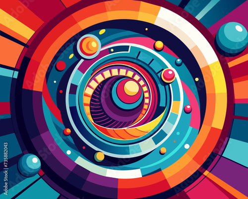 abstract background geometric futuristic colorful beautiful amazing unreal bright figurative