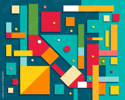 abstract background geometric futuristic colorful beautiful amazing unreal bright figurative