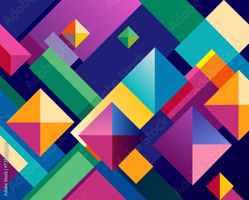 abstract background geometric futuristic colorful beautiful amazing unreal bright figurative