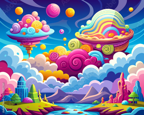 abstract background geometric futuristic colorful beautiful amazing unreal bright figurative