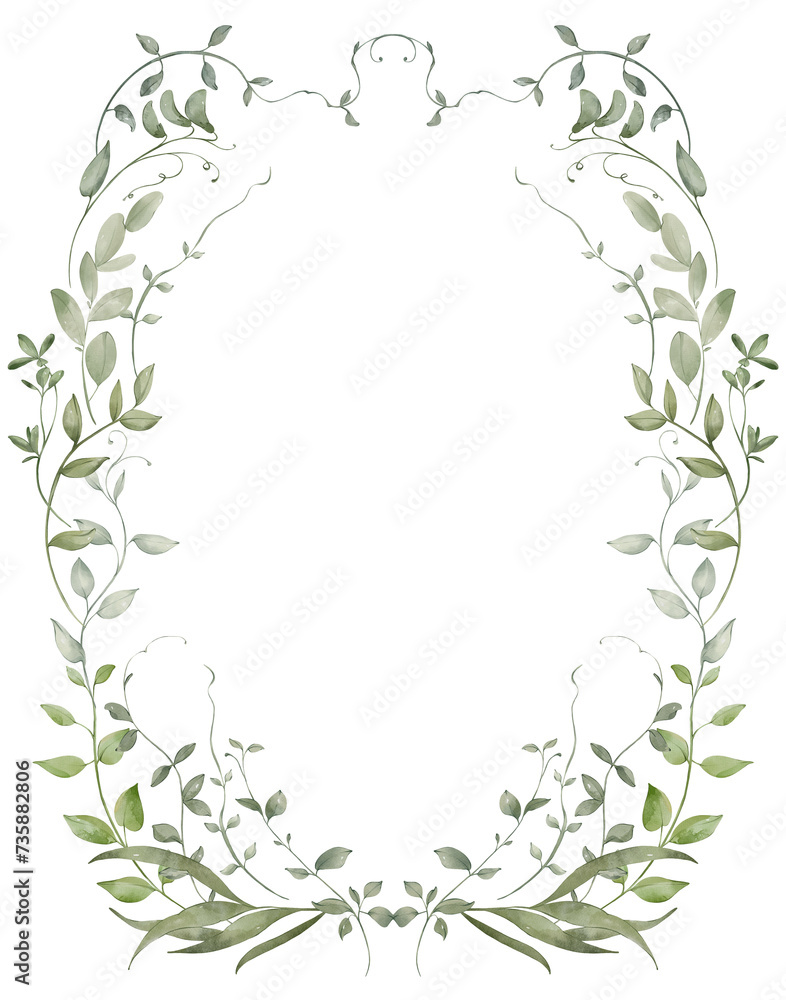 Watercolor frame Watercolor frame