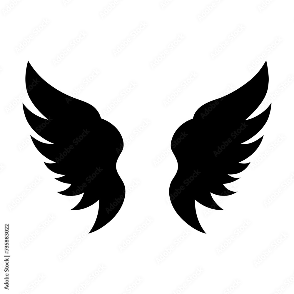 Obraz premium eagle wings vector 