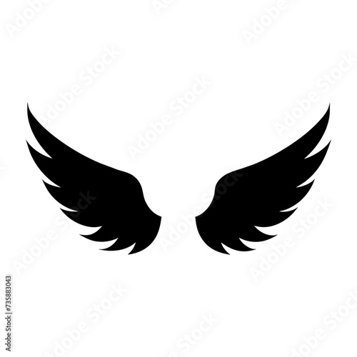 eagle wings vector	