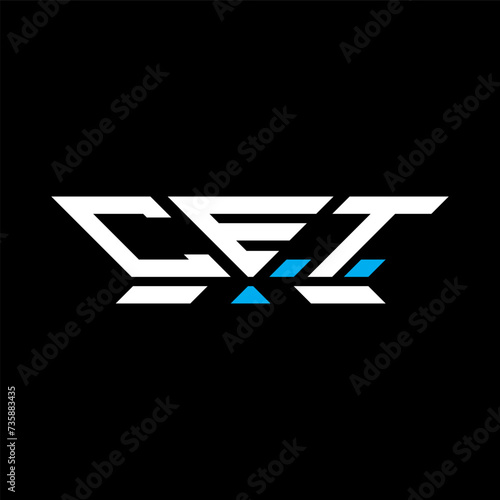 CET letter logo vector design, CET simple and modern logo. CET luxurious alphabet design  