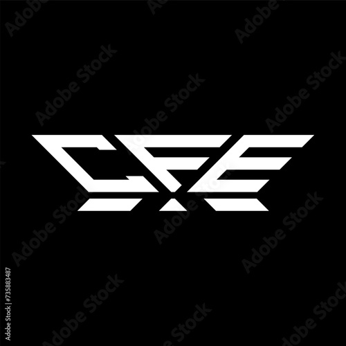 CFE letter logo vector design, CFE simple and modern logo. CFE luxurious alphabet design   photo