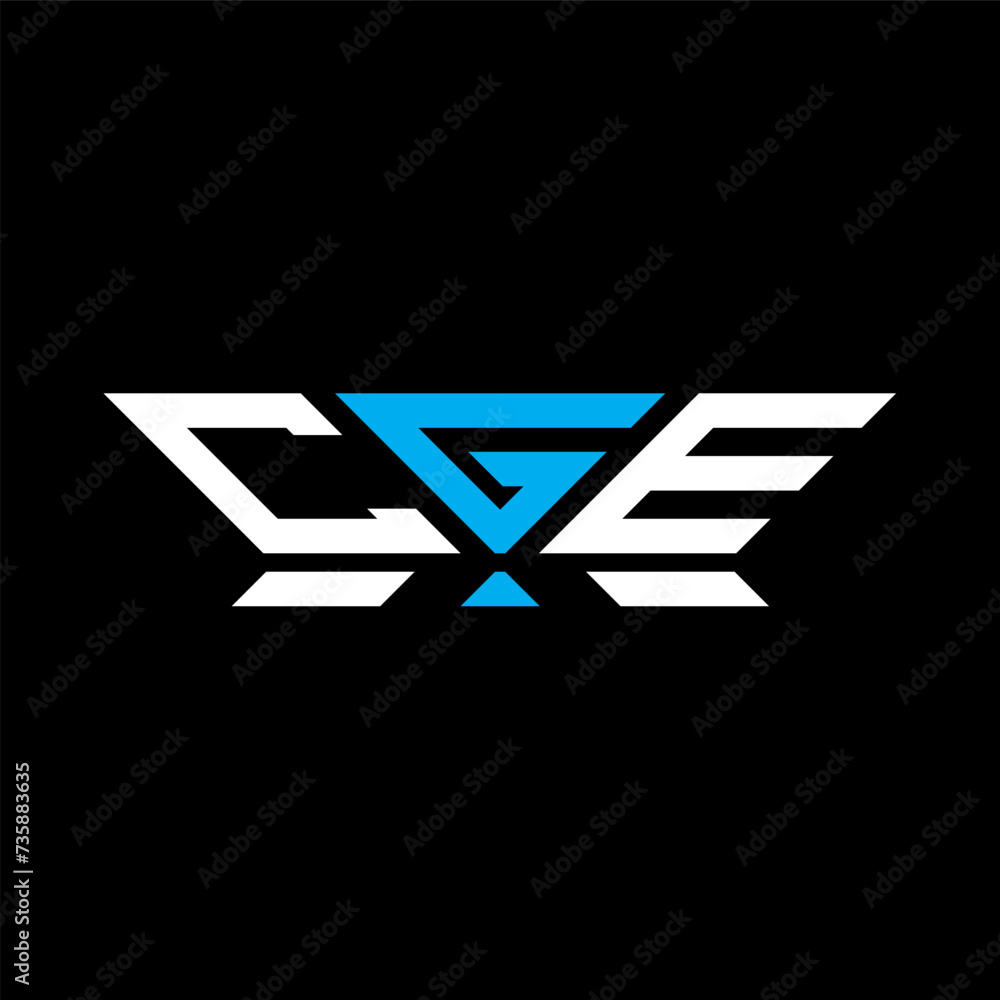 CGE letter logo vector design, CGE simple and modern logo. CGE luxurious alphabet design CGE letter logo vector design, CGE simple and modern logo. CGE luxurious alphabet design