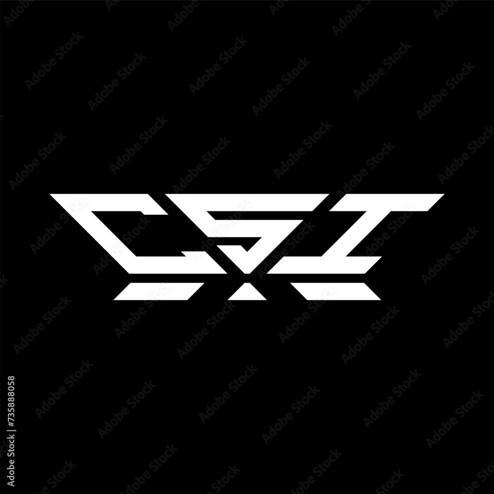 CSI letter logo vector design, CSI simple and modern logo. CSI luxurious alphabet design  