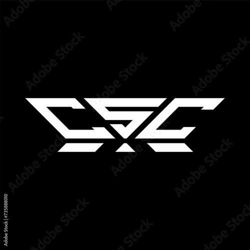 CSC letter logo vector design, CSC simple and modern logo. CSC luxurious alphabet design   photo