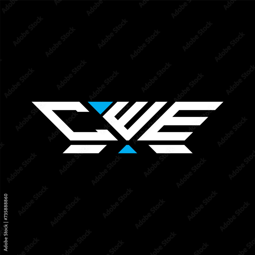 CWE letter logo vector design, CWE simple and modern logo. CWE luxurious alphabet design  