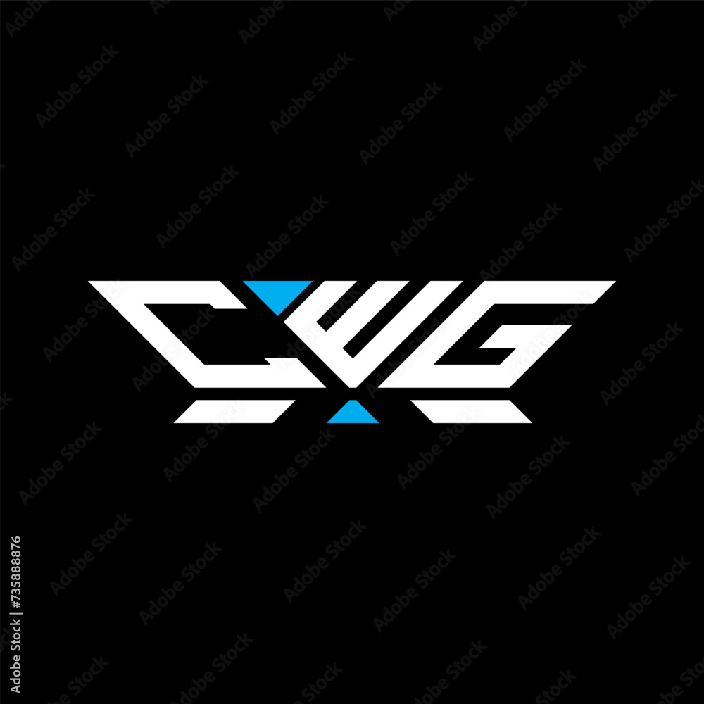 CWG letter logo vector design, CWG simple and modern logo. CWG luxurious alphabet design  