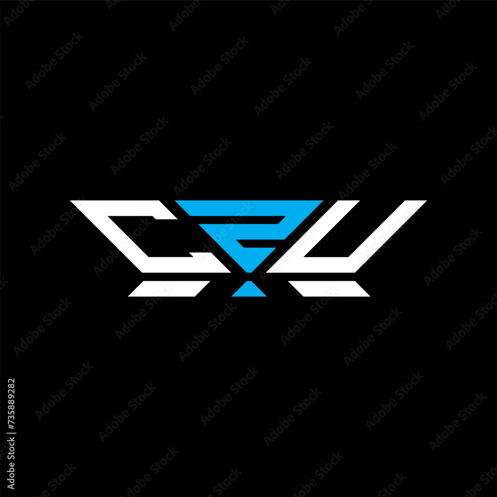 CZU letter logo vector design, CZU simple and modern logo. CZU luxurious alphabet design   - obrazy, fototapety, plakaty 