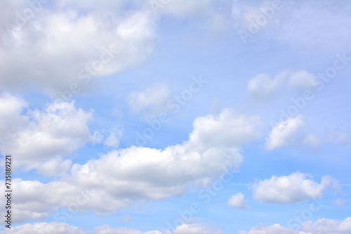 blue sky with white clouds isolated wallpaper 