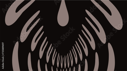 Vibrant graphic wallpaper with stripes design. Abstract illustration Texture. Patterns in the style of op art wallpaper for design. Nicker Vector illustration on a transparent background.