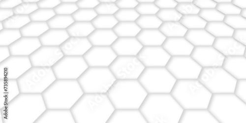 abstract background with hexagons. white background with hexagonal shapes. 