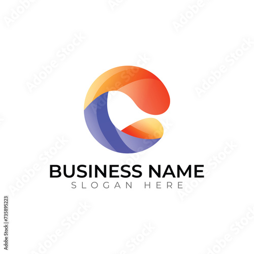 Free Download c abstract gradient vector logo design - GFXLoad