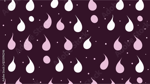 Seamless spring print. Liquid water in the form of droplets, condensed. Rain drops. Vector illustration. Seamless vector pattern. Abstract seamless pattern background. Endless Background.