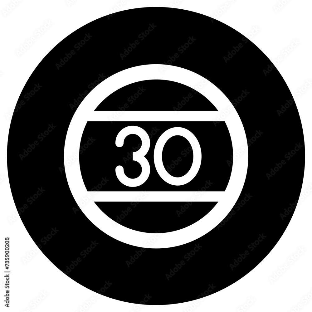 Speed limit Vector Icon Design Illustration Speed limit Vector Icon Design Illustration