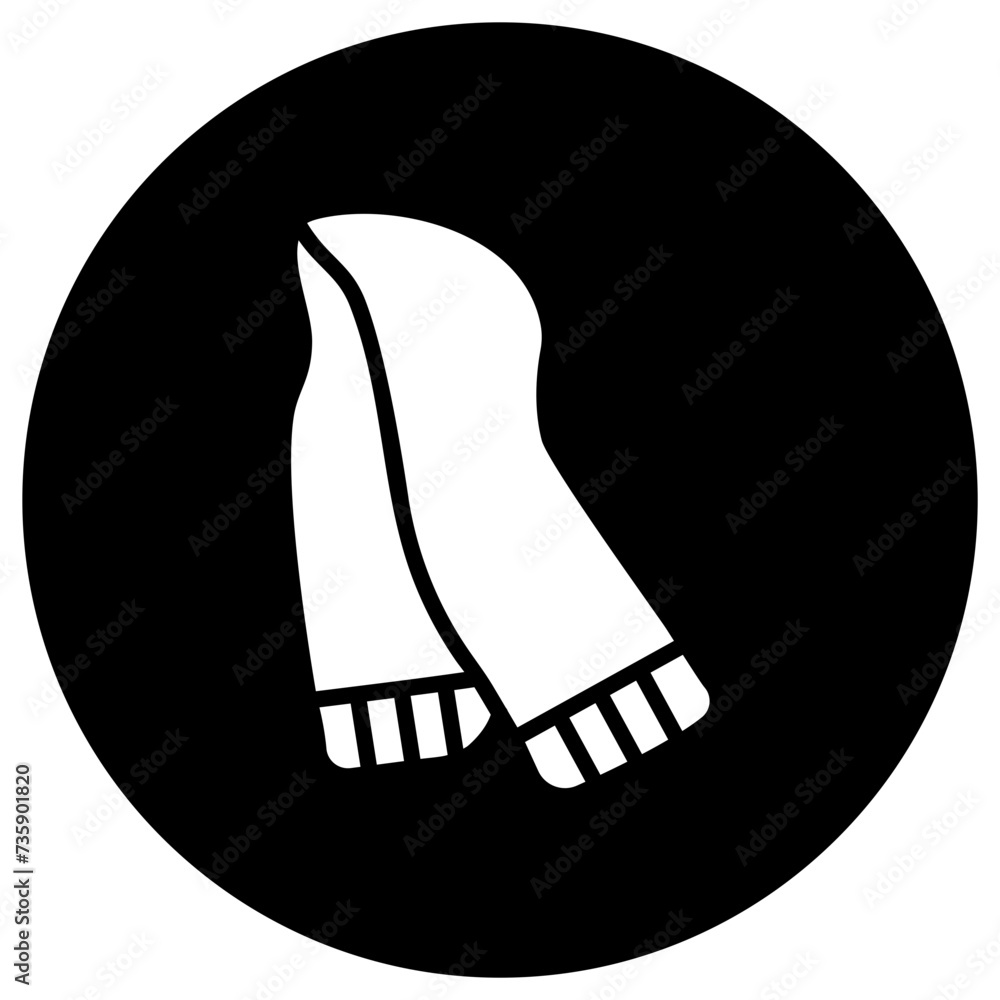 Scarf Vector Icon Design Illustration Scarf Vector Icon Design Illustration