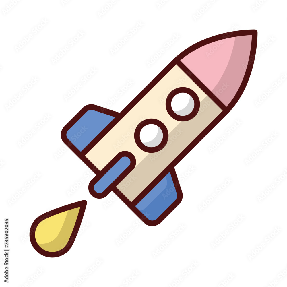 Rocket Icon vector. Stock illustration. Rocket Icon vector. Stock illustration.