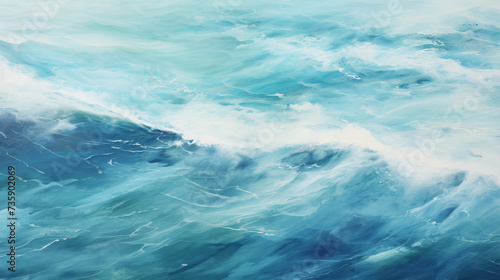 Calming serene ocean abstract.