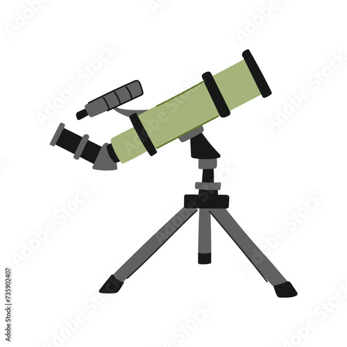star telescope cartoon vector illustration