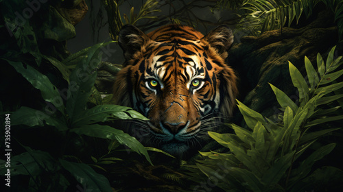Tiger laying © Cybonad
