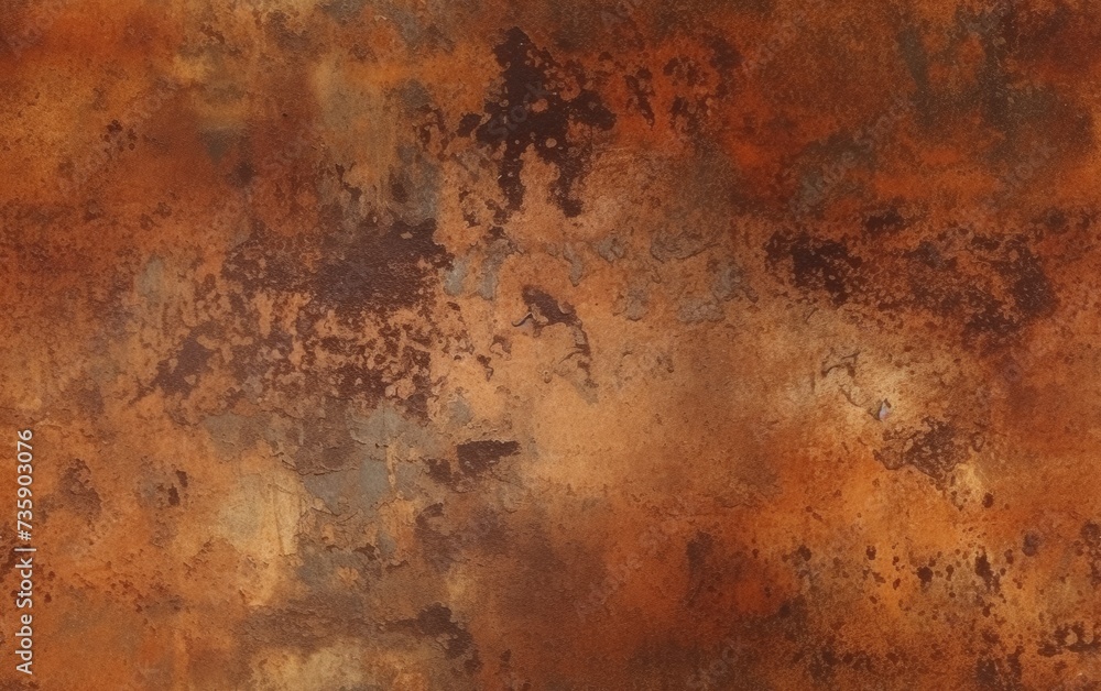 Flat Textured Rust Background Seamless Pattern