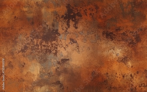 Flat Textured Rust Background Seamless Pattern