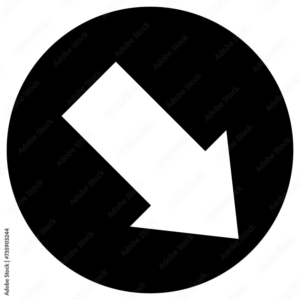 Bottom right Vector Icon Design Illustration Bottom right Vector Icon Design Illustration