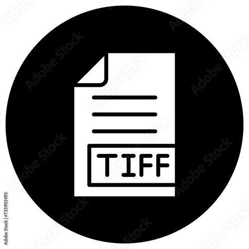 TIFF Vector Icon Design Illustration