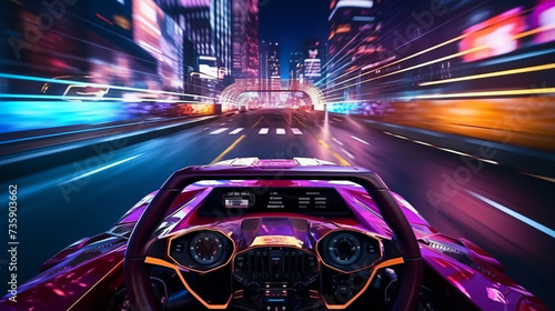 A video game a sports car
