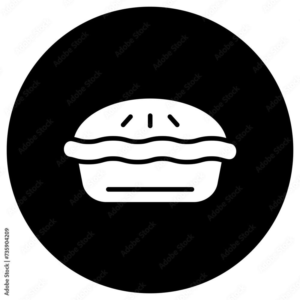 Pie Vector Icon Design Illustration Pie Vector Icon Design Illustration