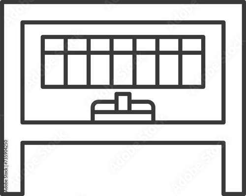 線画駅関連アイコンイラスト　掲示板