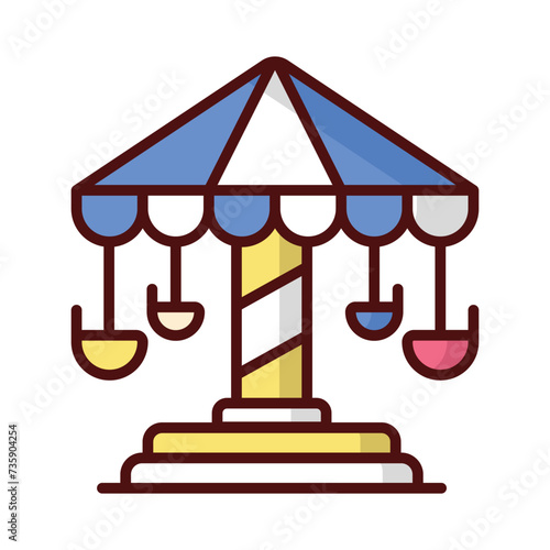 Carousel Icon vector. Stock illustration.