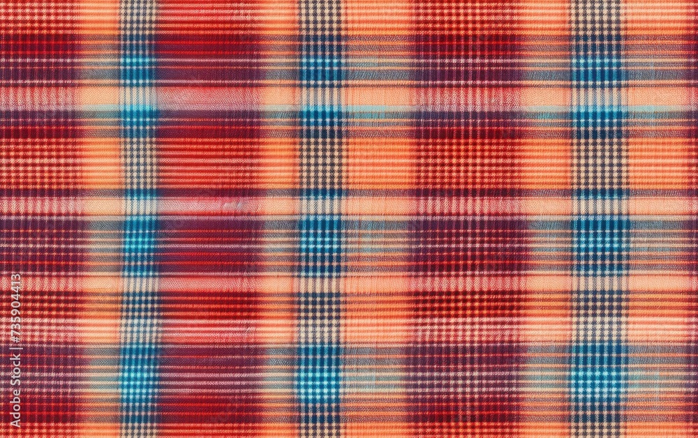 Fototapeta premium Plaid Fabric Texture Seamless Pattern