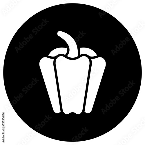 Capsicum Vector Icon Design Illustration