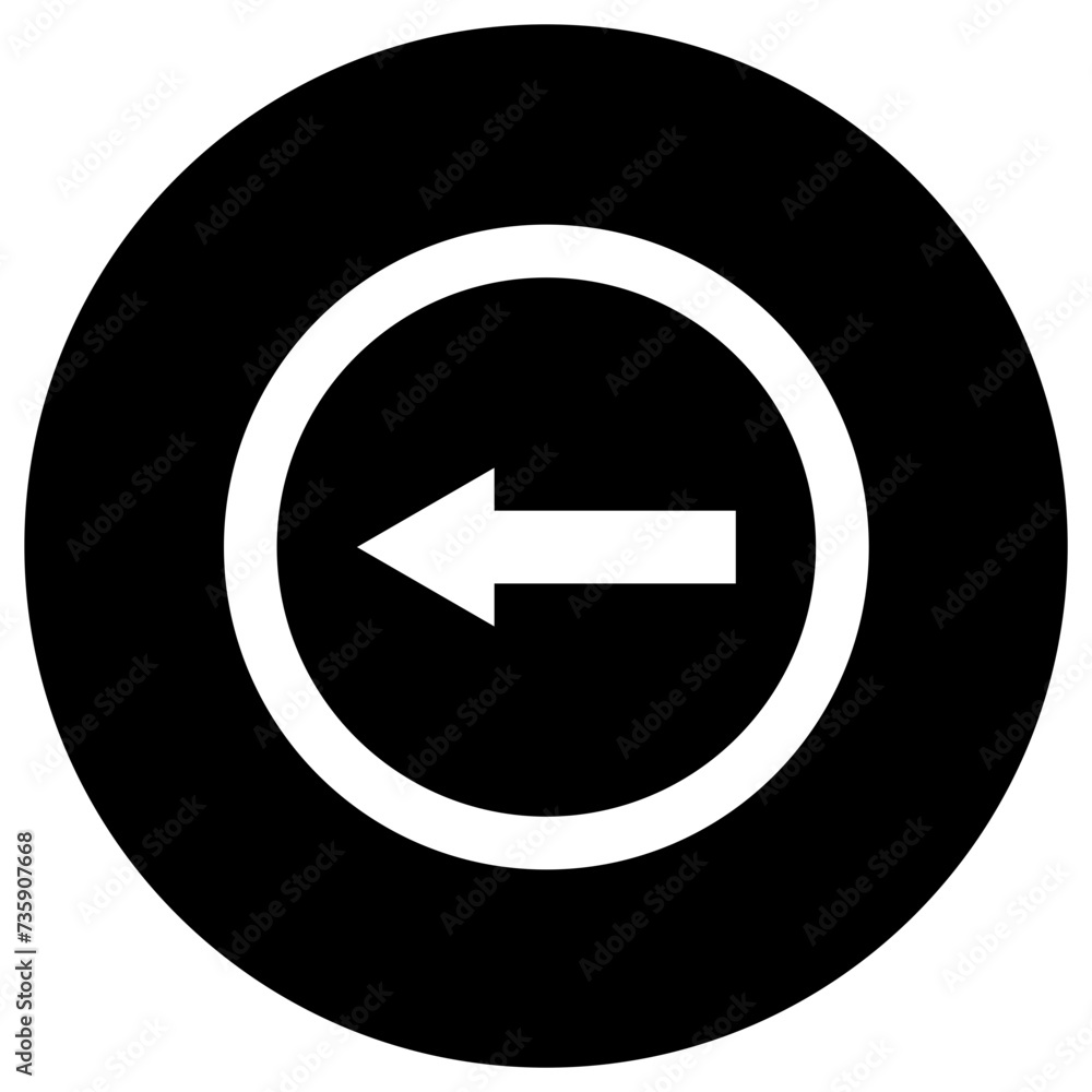 Go left Vector Icon Design Illustration Go left Vector Icon Design Illustration