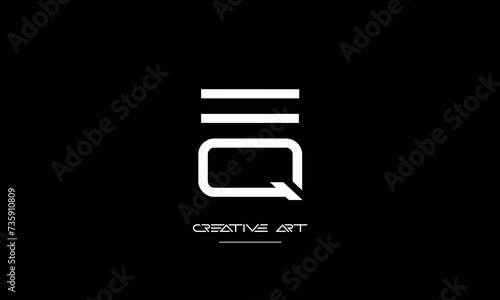 EQ, QE, E, Q abstract letters logo monogram