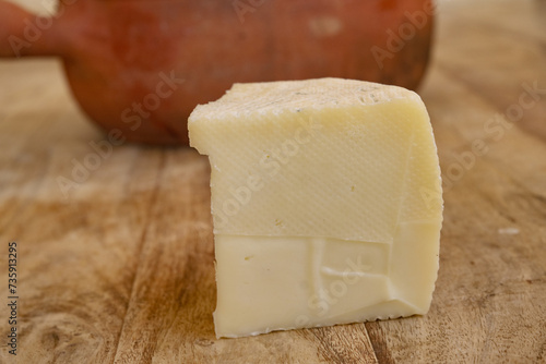 wedge of pecorino cheese © sal