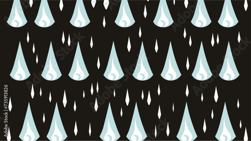 Textile print. Monochrome Trendy Image. Geometric suprematism seamless texture. Seamless monochrome umbrella pattern background. Dagger ninja icon. Comets and meteors seamless pattern. photo